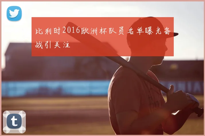 比利时2016欧洲杯队员名单曝光备战引关注